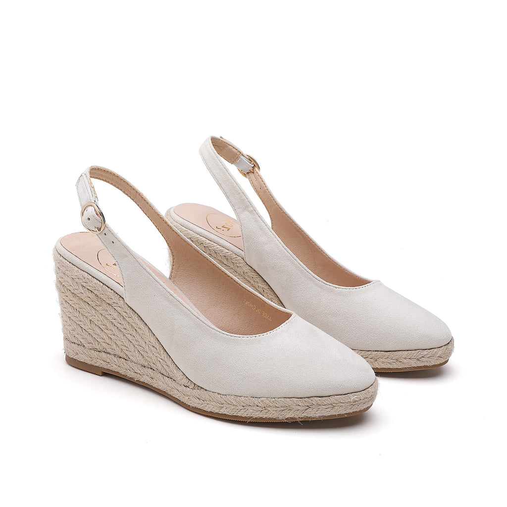 Ivory on sale espadrille wedge