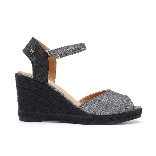 Gray discount espadrille wedges