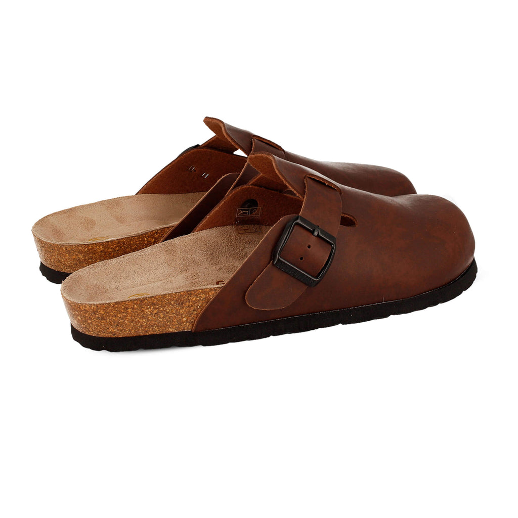 light brown clogs